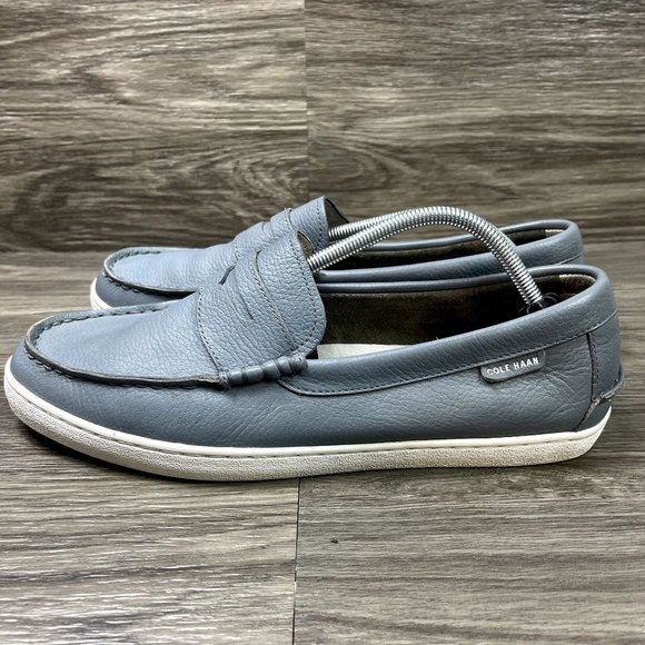 Cole Haan Men's Pinch Maine Classic Blue Leather Loafers Shoe Size 11.5 - Picture 3 of 10